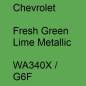 Preview: Chevrolet, Fresh Green Lime Metallic, WA340X / G6F.